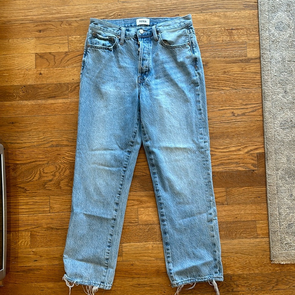 Pistola ladies denim frayed jeans sz 27